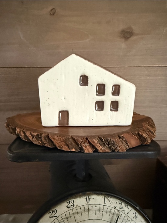 Target Other - Small Stoneware House Figurine
